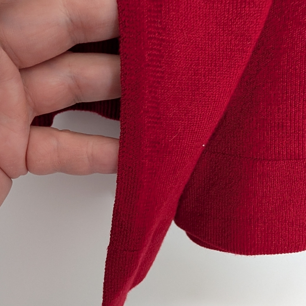 Anne Klein Vibrant Red Cowl Neck Sweater 2X *Slight Imperfections* - Picture 5 of 9